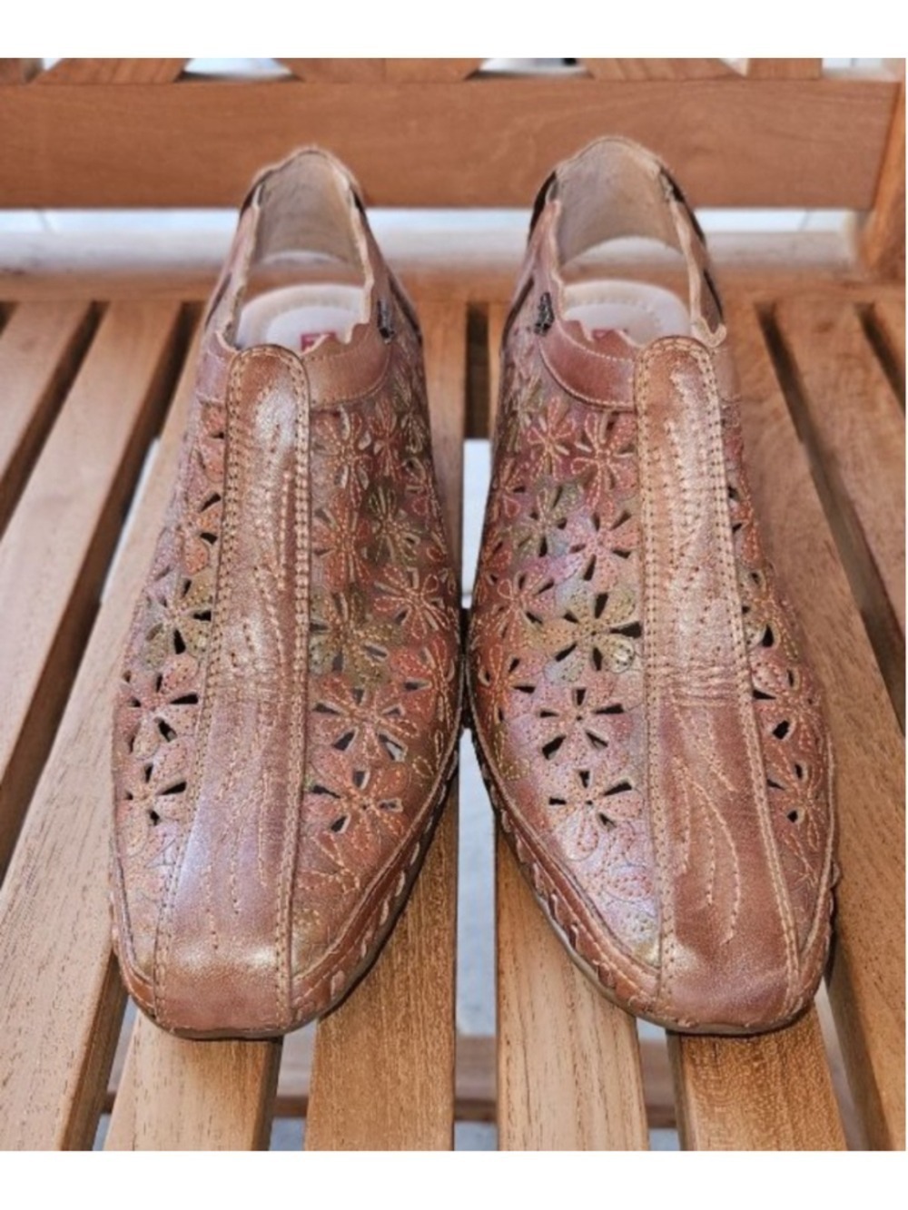 PIKOLINOS Arena Retail $135 Leather Slingback Heels EU38